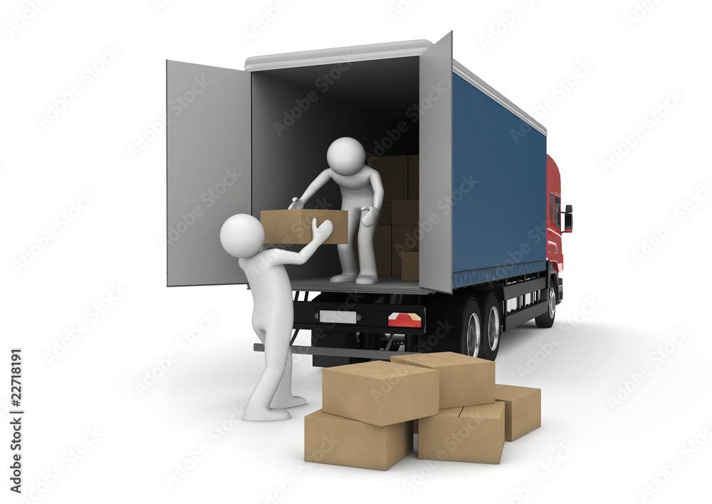 Business collection - Loaders with cargo boxes Business collection - Loaders with cargo boxes
