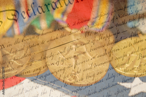 Declaration of Independence Close Up photo