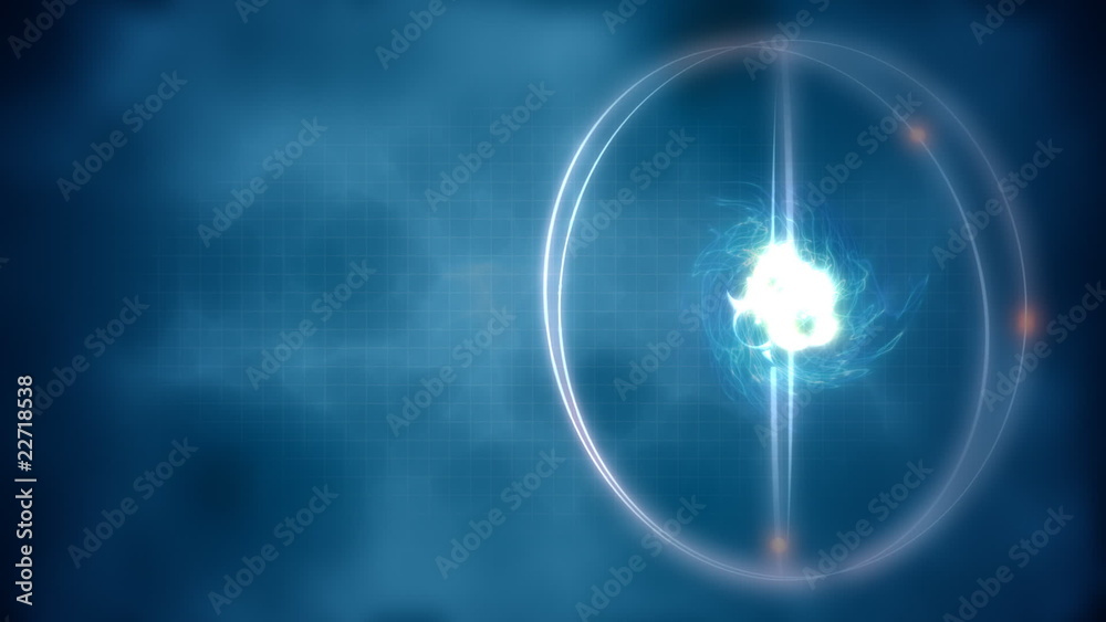Loop background with atom model