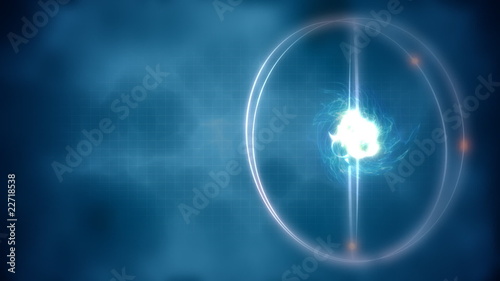 Loop background with atom model