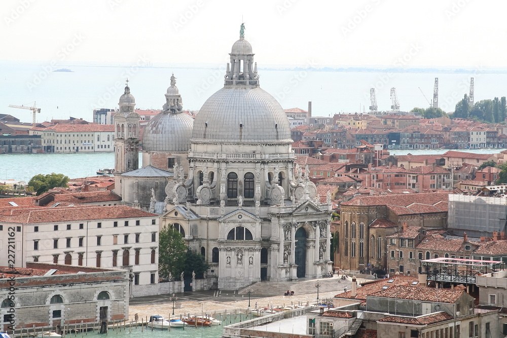 an aerial view of Venice - Italy