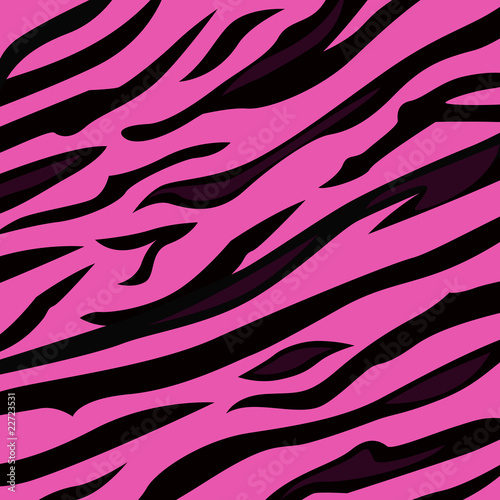 Animal background pattern - pink tiger skin texture. VECTOR