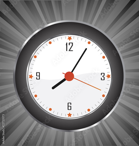 Wall clock burst vector background