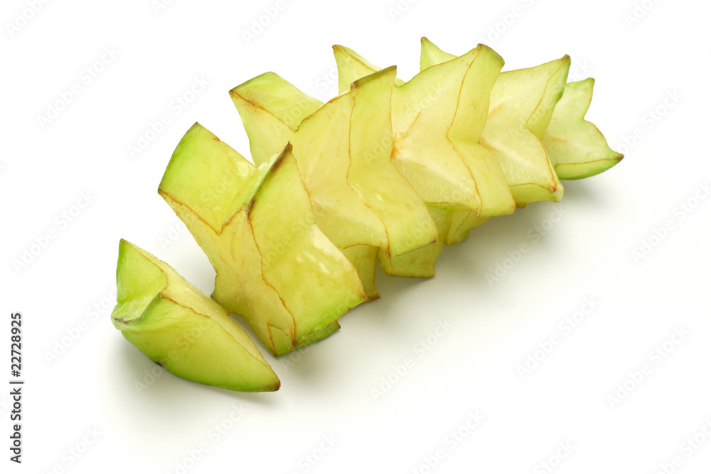 Fototapeta premium Sliced starfruit