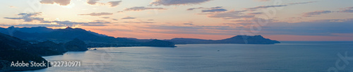 daybreak coastline landscape