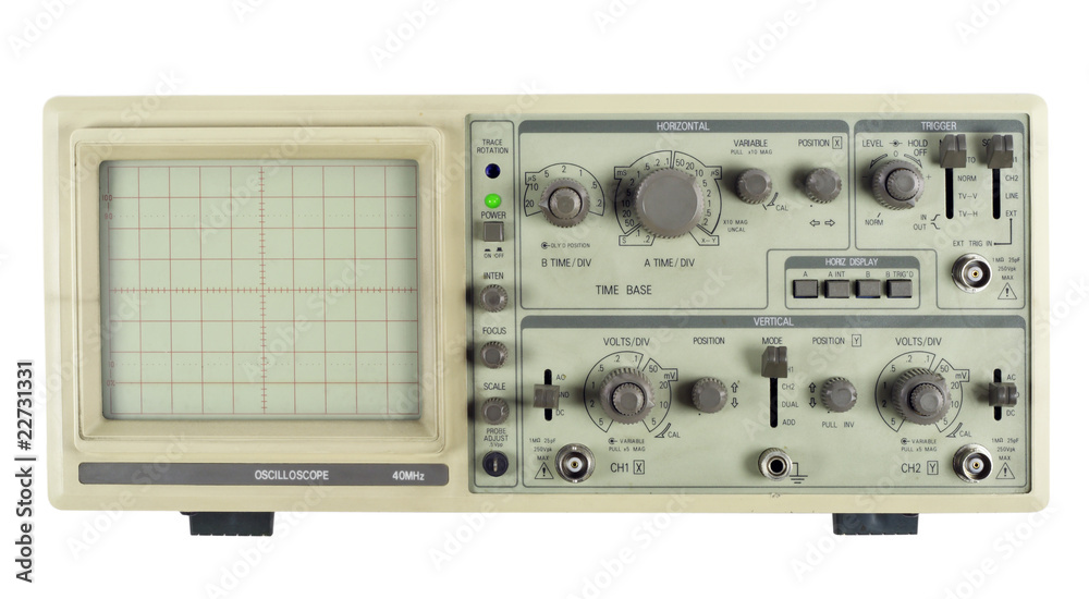 Obraz premium Old analogue oscilloscope