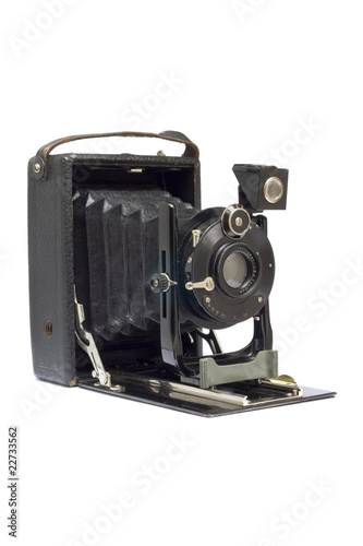 Foldable vintage camera