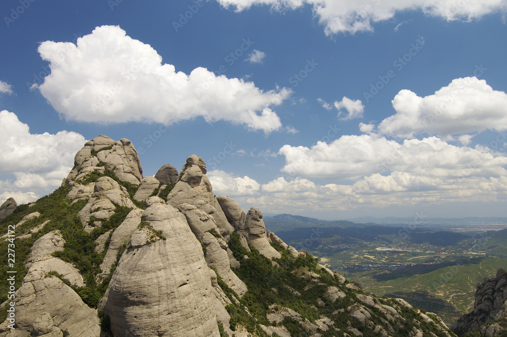 Montserrat mountains in spain