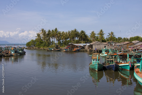 Fishing village.Cambodia.