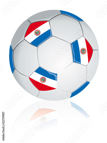 Paraguay soccer ball.