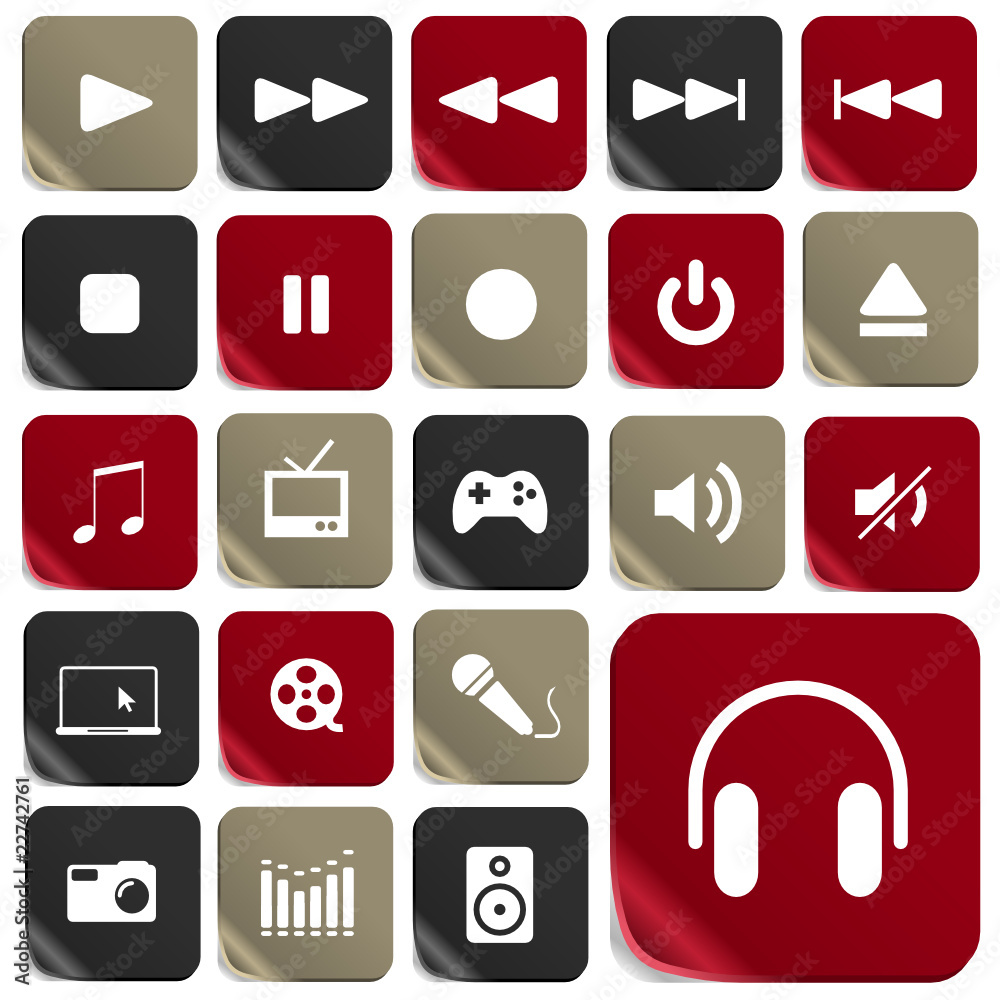 webicons set 4 -multimedia webicons set 4 -multimedia