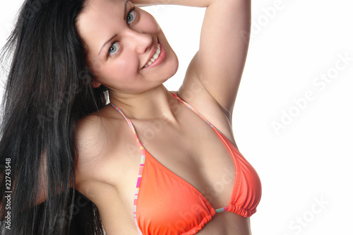 sexy woman in bikini portrait