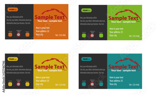 Visiting card Color