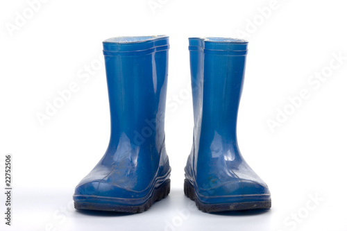 blue rubber boots for child