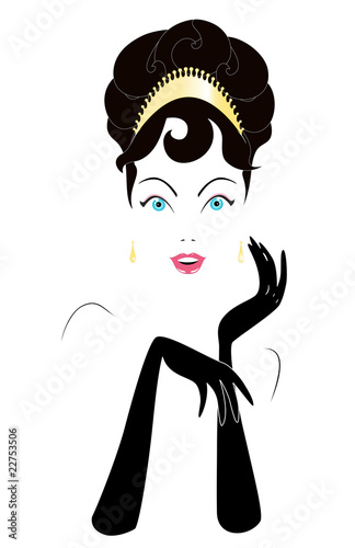 retrato de mujer sofisticada