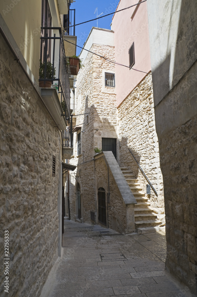 Alley in Palo del Colle Oldtown. Apulia.