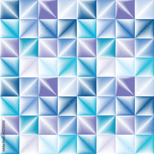 Abstract background with squares in cold tones