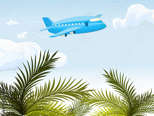airplane in the sky