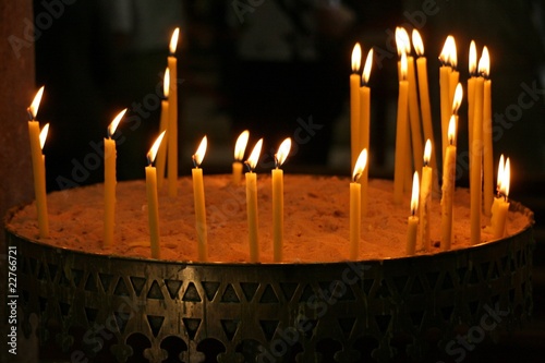 Candles in Greek Orthodox Church