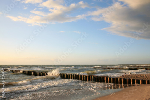 Beach in the evening light