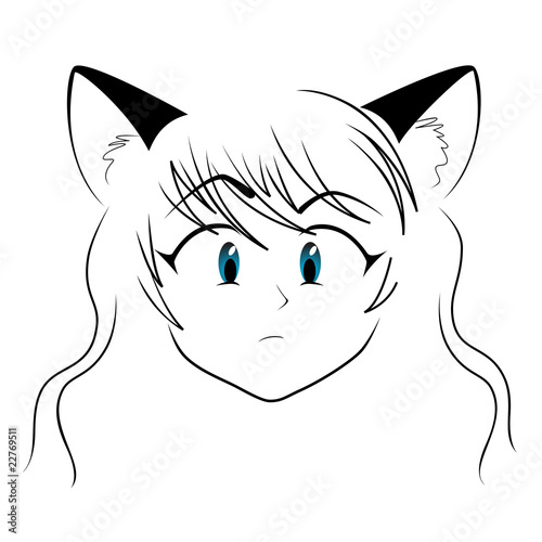 Funny neko girl
