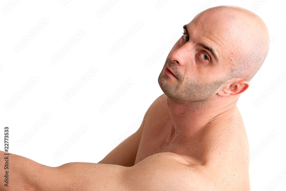 Obraz premium Muscular body builder man