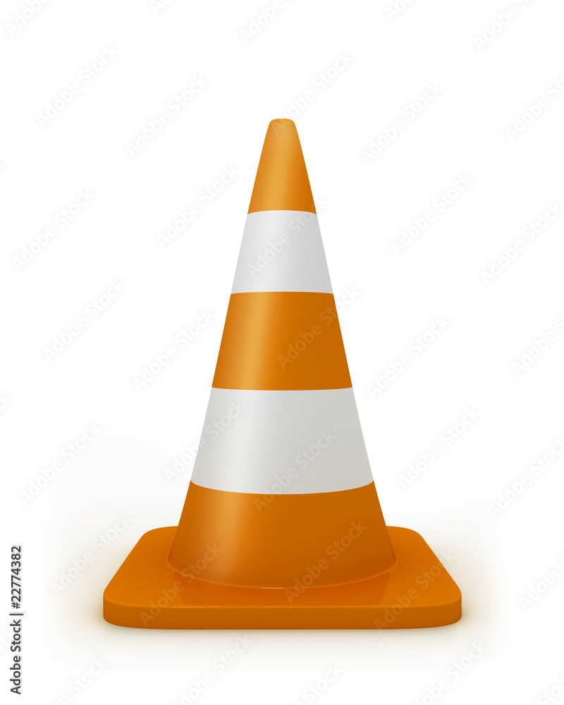 Road cone frontal