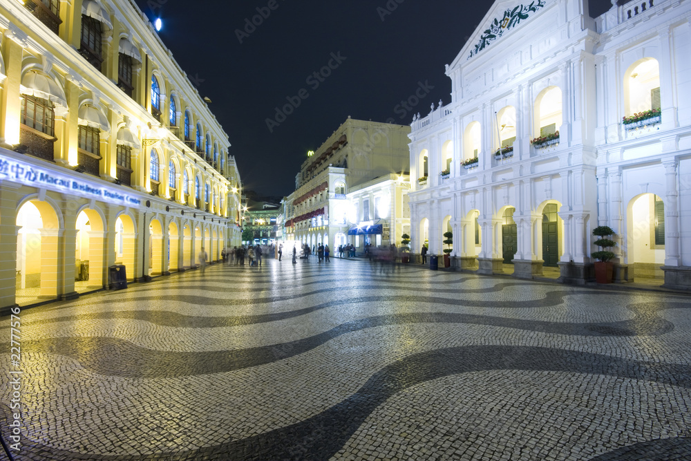 Fototapeta premium Senado Square, Senado Square, Makau.