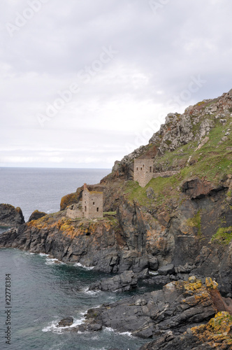 Tin Mines against the Rocks (Cornwall)