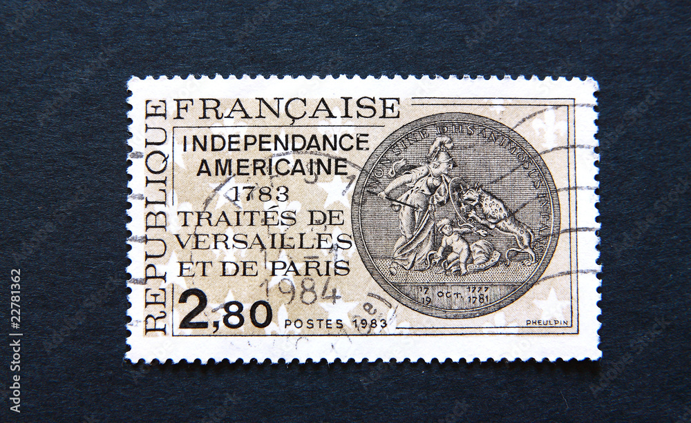 Fototapeta premium Timbre de 2,80 Francs