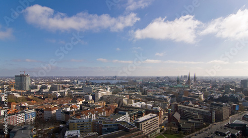 Wallpaper Mural Panorama Hamburg, Außenalster Torontodigital.ca