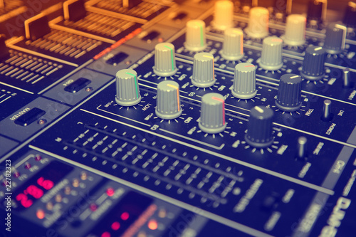 Mixing board photo
