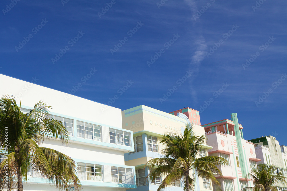 Fototapeta premium miami art deco