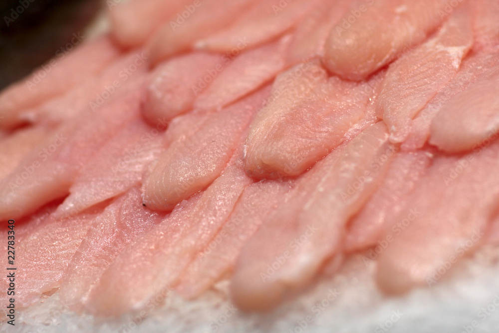 Filet of fish on market Filet of fish on market