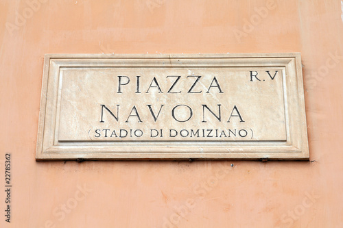 Piazza Navona - famous square in Rome, Italy © Tupungato