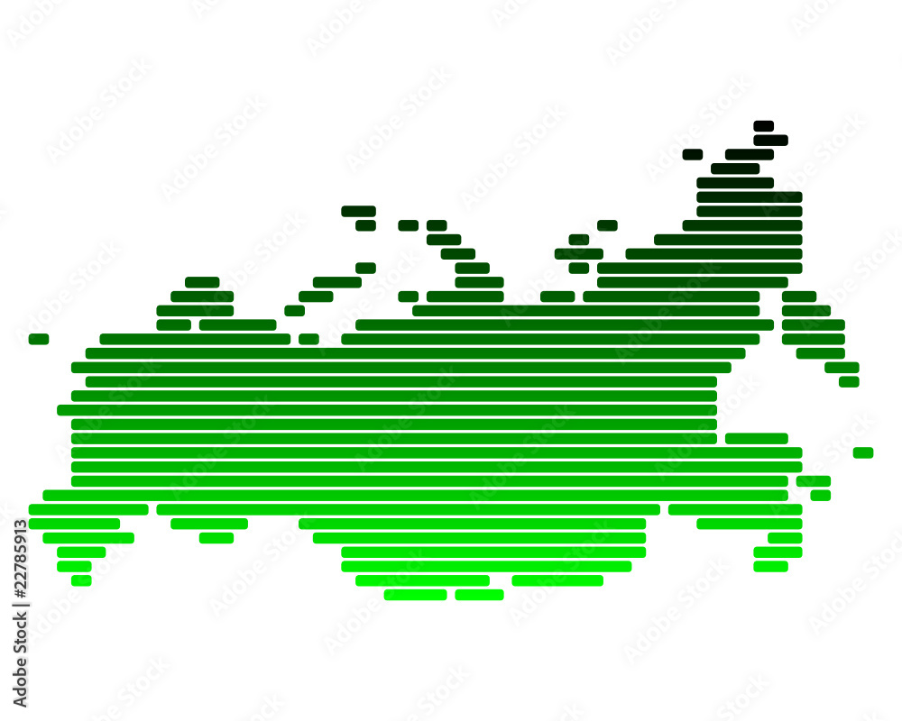 Karte von Russland