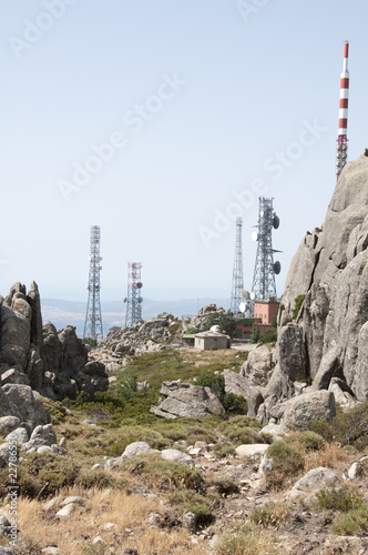 paesaggio industriale antenne radio photo