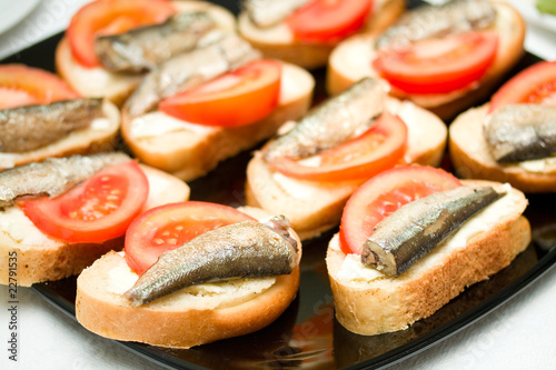 Canvas Print butter with sprat