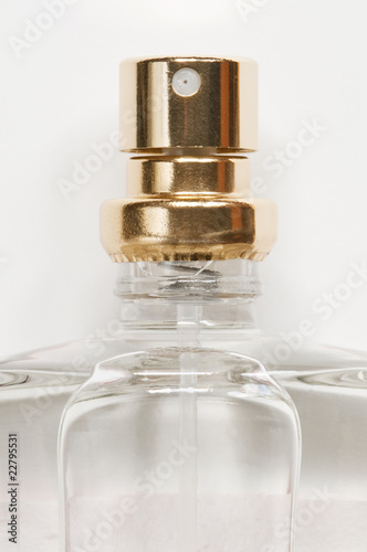 Closeup of a cosmetic spray nozzle