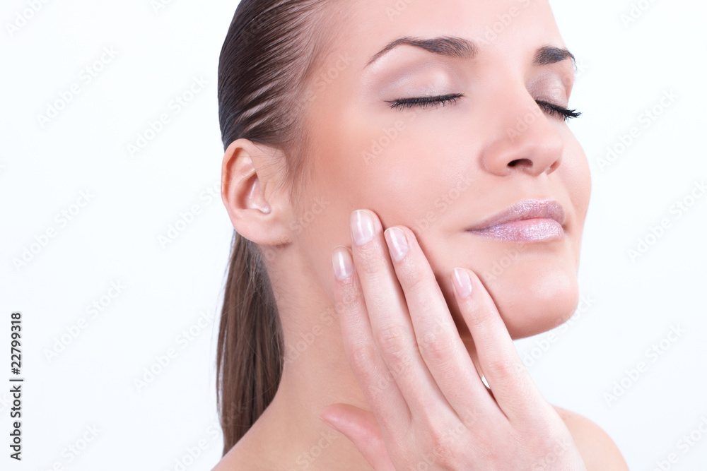 portrait of beautiful woman with healthy skin portrait of beautiful woman with healthy skin
