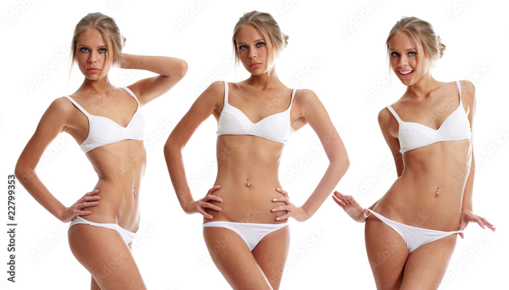 Fototapeta premium young beautiful woman in underwear