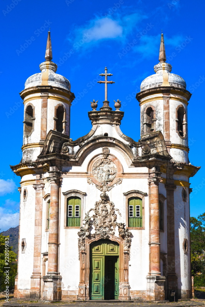 Obraz premium Igreja de Sao Francisco de Assis Ouro Preto
