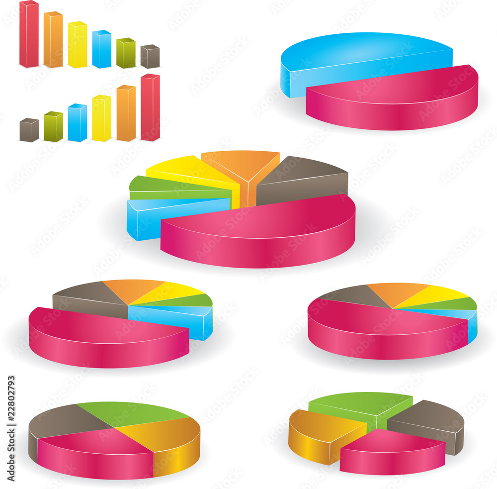 Obraz premium Business graph. Vector Illustration