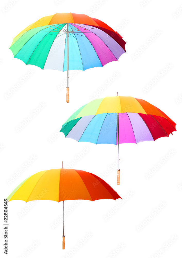 The rainbow umbrella.