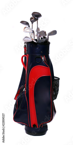Two color golf clubs bag photo