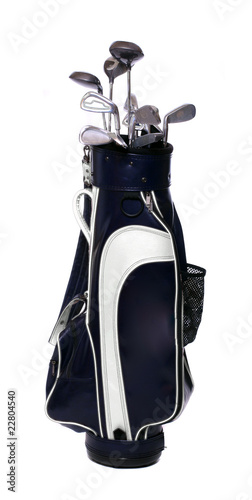 Black and White Golf Clubs Bag