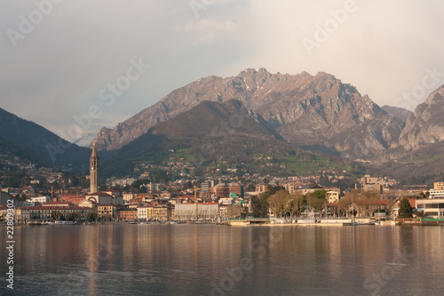 Mountains near lake