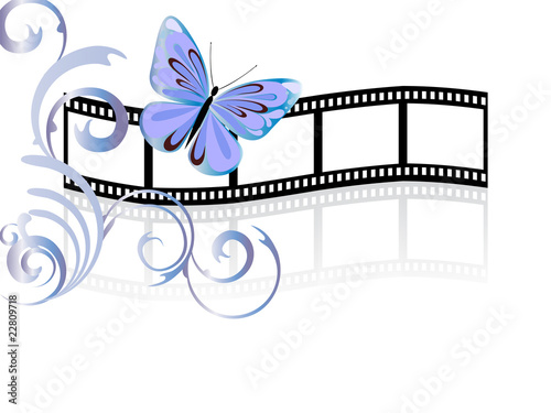 Floraler Filmstreifen