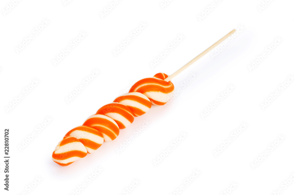 Colourful lollipop isolated on the white background Colourful lollipop isolated on the white background