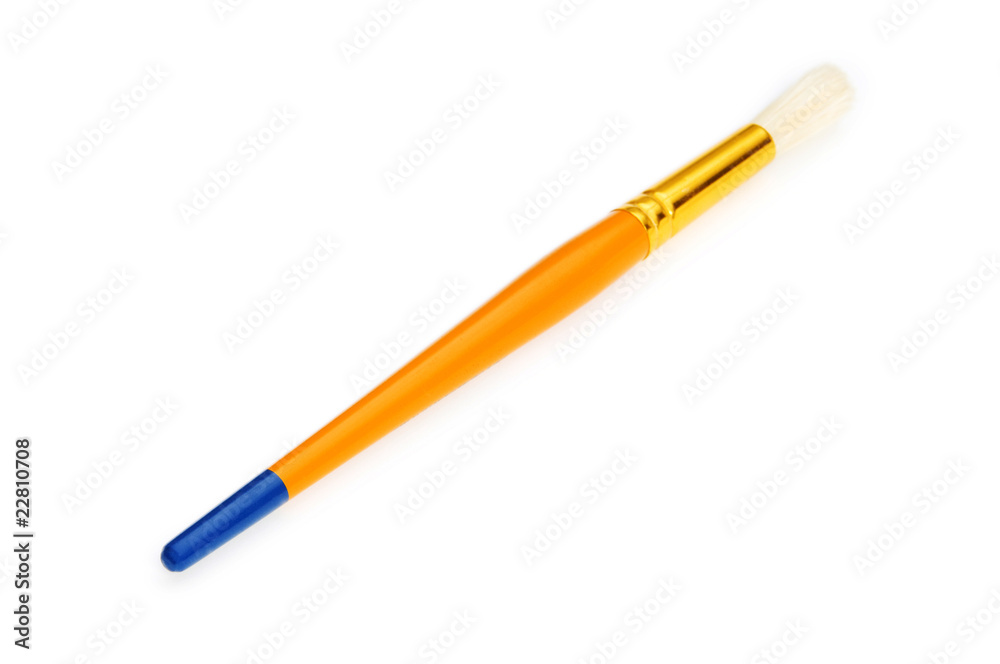 Artists brush isolated on the white background Artists brush isolated on the white background